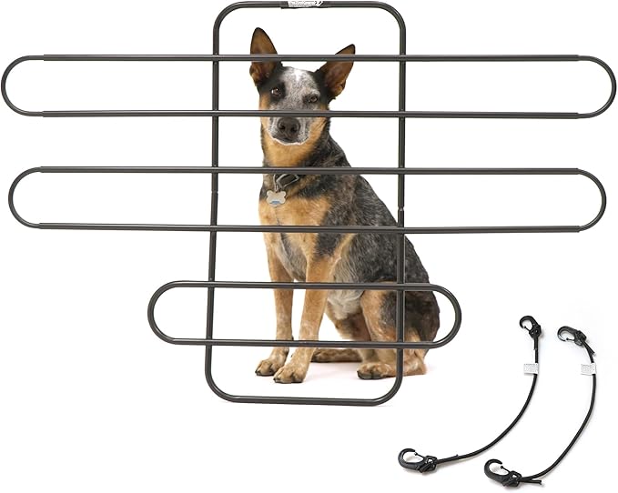 The Original Zookeeper Vehicle Pet Barrier: Adjustable Universal for Cars, Trucks, SUVs - Moves with Your Vehicle Seats. Tilt. Slide. Recline. Easy Install - Strong Metal Tubing Gate Divider