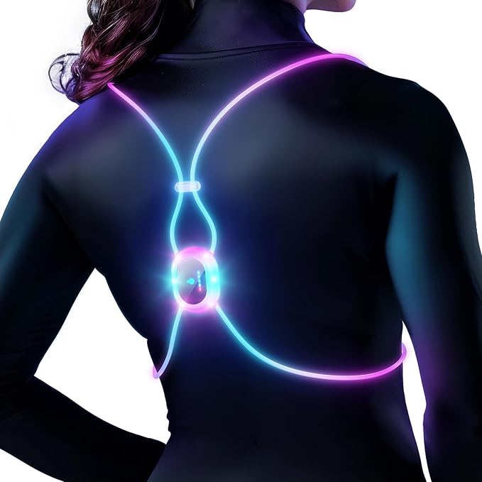 Running Lights For Runners, Reflective Running Vest, Reflective Running Gear Walking Vest For Women, Night Running Gear, Light Up Running Vest, Gifts For Runners, Safety Running Vest For Women & Men