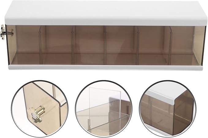 Cabilock Wall-mounted Underwear Storage Box Sock Organizer for Closet Practical Hanging Storage Case for Socks and -saving Design Easy to Install and Use