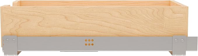 Rev-A-Shelf Standard Pullout Kitchen Cabinet Organizer and Drawer Box with Soft-Close for 15" Base and 11.75" W Cabinet Opening, Wood, 4WDB-12SC-1
