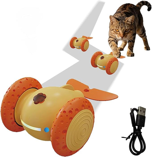 Puffluv Automatic Moving Kitten Toys,Yellow,Automatic Version