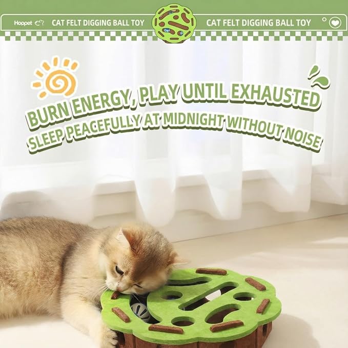 Dog Puzzle Toy for Mental Stimulation, Interactive Slow Feeder & Treat Dispensing Enrichment Toy for Dogs and Cats