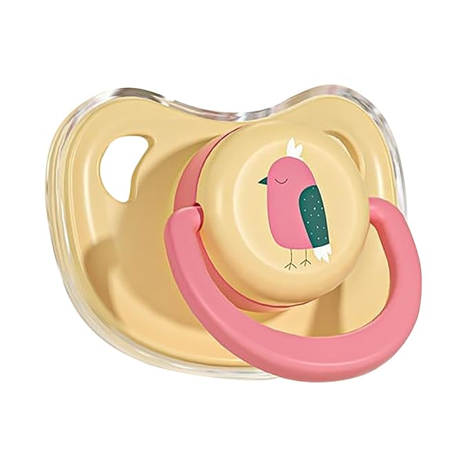 3Pcs New Calming Dog Pacifier Chew Toy, Dog Chewing Pacifier, Pet Silicone Chew Toy for Small Dog Cats (3 PCS, Orange)
