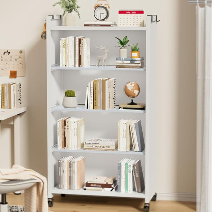 Closet Shelves Organizer 11.8''Width, Adjustable Wardrobe Shelf Organizer System, Metal Shelf for Kitchen Cabinet Wardrobe Cupboard, 2 Pack
