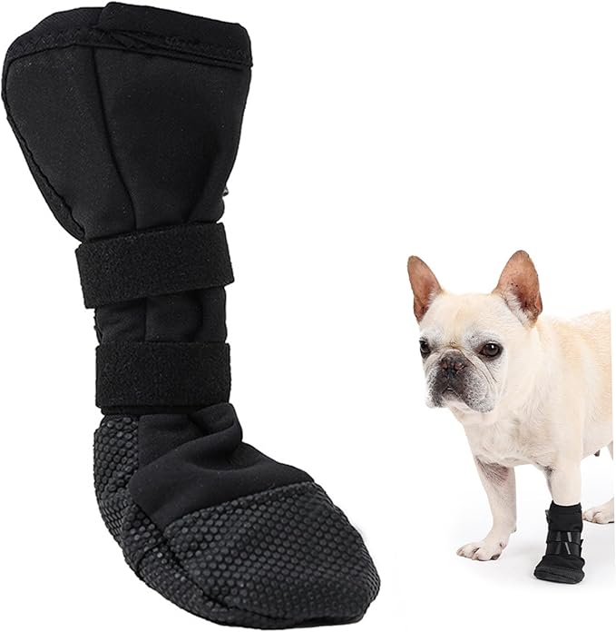 Dog Booties to Prevent Licking Protective Comfort Dog Shoes with Adjustable Strap Waterproof for Outdoor Indoor, Extra Large