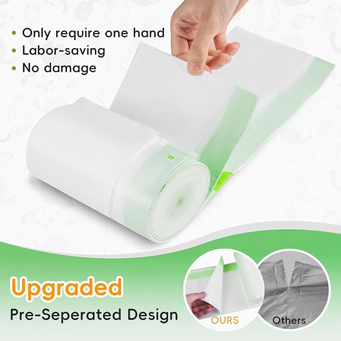 80 Count Self-Cleaning Cat Litter Box Liners Bag, Compatible with Meo Want MW-SC01/SC02/SC09/ SC01-Y,Thick Heavy Duty Drawstring Cats Litters Box Robots Bags Liners,18" x 12.6"