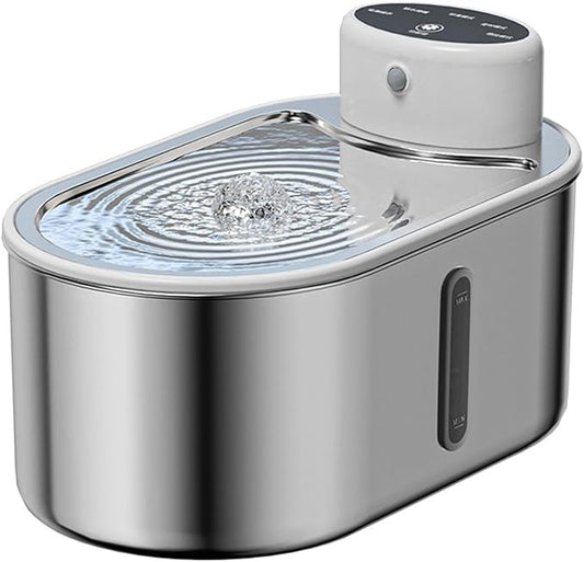 3.0L/102oz Battery Operated Cat Water Fountain,Automatic Pet Fountain with Motion Sensor,Large Capacity Ultra-Quiet Automatic Water Dispenser for Dogs