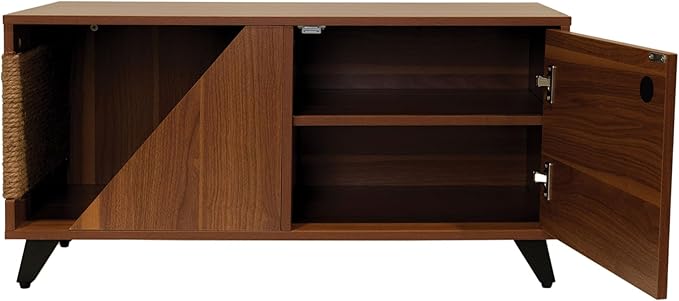 4 Cats & Dogs Jessie Jr. Storage Cabinet with Pet Nook (Walnut), Onesize