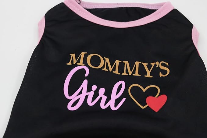 Small Dog T-Shirt for Girls, Breathable Lightweight Pet Summer Dogs Vest, Girl Puppy Clothes for Chihuahua Clothes