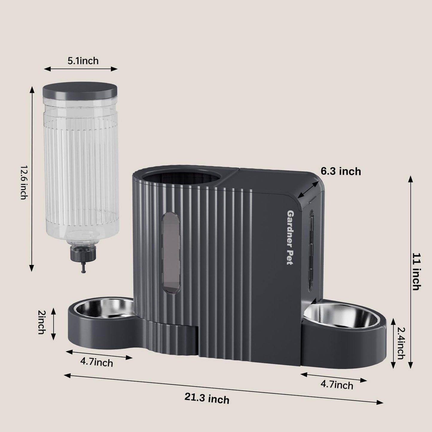 Gravity Auto Feeder – Always-Full Food & Water + Stainless Steel