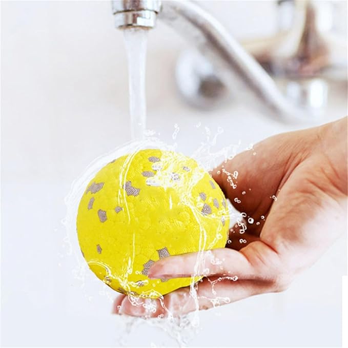 Dog Calming Ball with Handle, Dog Toy Soccer Ball with Handles, Dogs Toys Indestructible for Aggressive Chewers, Squeaky Floating for Small Medium Large Dogs
