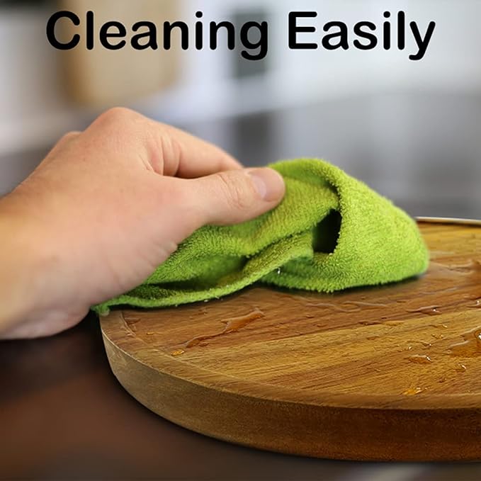 9" Acacia Wood Lazy Susan Organizer Kitchen Turntable for Cabinet Pantry Table Organization,2 Pack