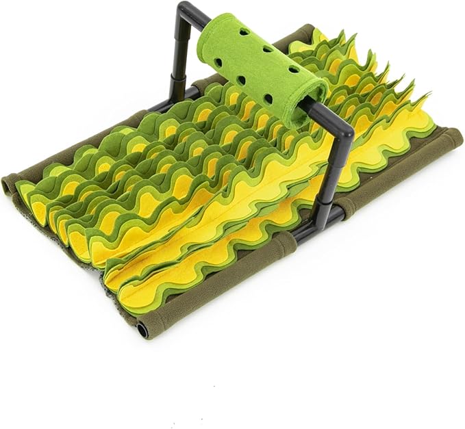 Large Snuffle Mat for Dogs & Cats, Interactive Dog Slow Feeder & Puzzle Toy with Rotating Food Dispenser, Portable Foldable Design for Travel, Encourages Natural Foraging & Healthy Eating