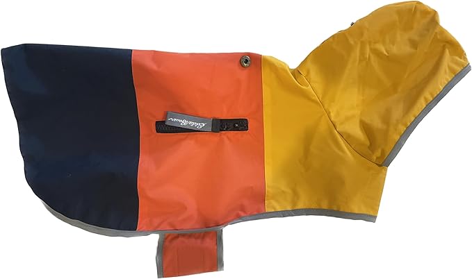 Eddie Bauer E23210XL Ravenna Colorblocked Dog Windbreaker Jacket in XL, Orange and Blue