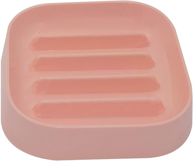 Healthy Slow Feeding Dog Bowl for French Bulldog -Slow Feeder Dog Bowl No Chocking Dog Cat Food Bowl with Striped Shape Pattern (Pink)