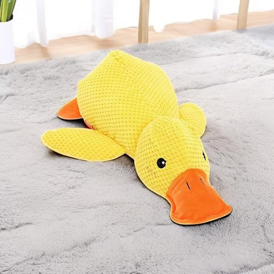 Duck Dog Toy,TheDog Calming Yellow Duck,3D Filling,Fun Toys and Chew Toy for Any Size Dog,Dog Calming Pillow (Yellow)
