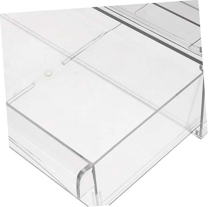 ABOOFAN 2Pcs Type Desk Organizer with Stackable Design Acrylic Makeup Storage Box for Efficient Desktop Bathroom Organization for Cosmetics and Accessories