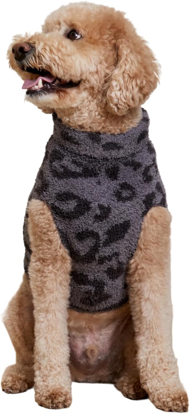 Barefoot Dreams® CozyChic® Barefoot in the Wild Pet Sweater, Graphite-Carbon, X-Large