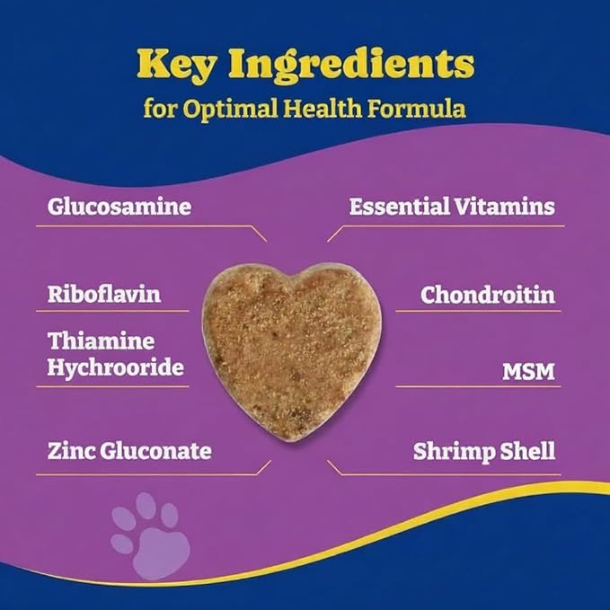 Joint Supplement for Dogs - Glucosamine for Dogs, with Chondroitin, MSM - Dog Pain Relief Anti-Inflammatory, Support Hip & Joint Health, Mobility - 180 Soft Chews, Duck & Pear Flavor