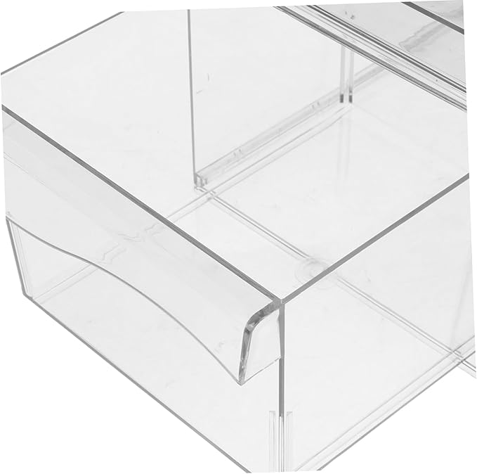 Vaguelly 2pcs Stackable Makeup Organizer with Acrylic Desktop Storage Box for Cosmetics Vanity and Bathroom Essentials for Organization