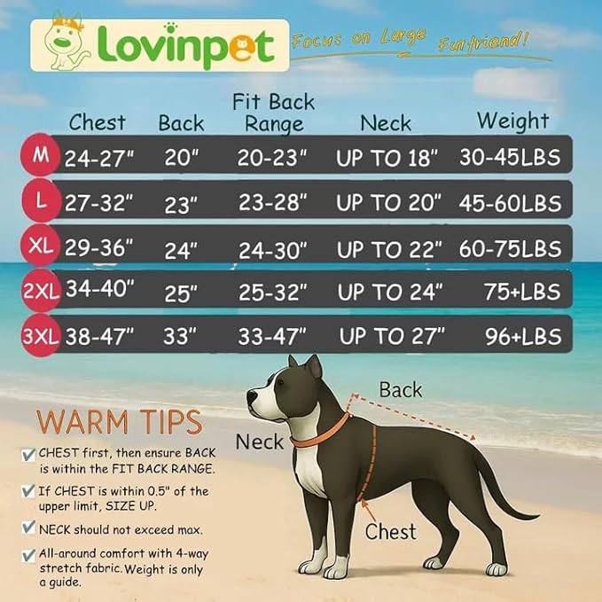 LovinPet Large Big Dog Onesies, Wound Care/Post Surgery Dog Shirt, Stop Shedding for Dogs, Pet Anxiety Relief Pajamas, PJ's for Dogs, Reflective Stripe, Gears and Black Print, Pet PJ's, XL