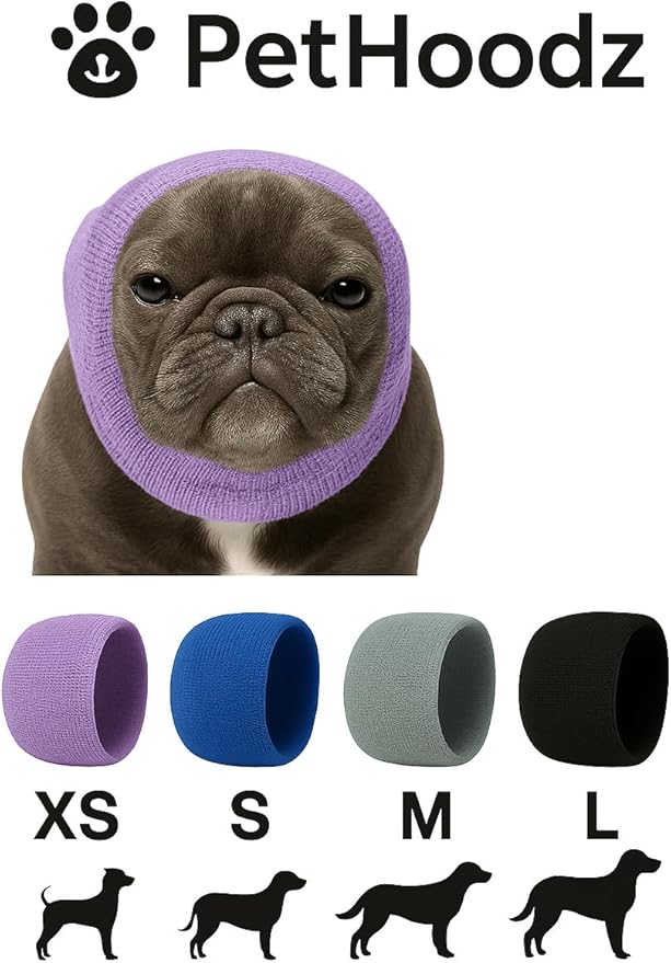 Pet Hoodz for Dogs-Anxiety, Grooming, Ear Muffs, Dog Ear Protection, Calming Hood, Ear Compression, Pet Hoodie, Dog Hoodie, Ear Wrap, Designed in The USA