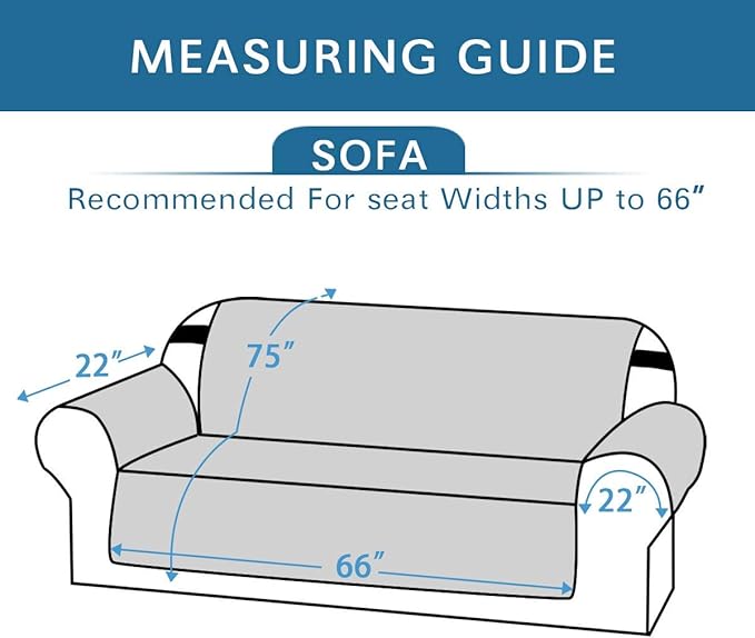 H.VERSAILTEX Reversible Couch Cover Sofa Cover for 3 Cushion Couch Water Resistant Dog Couch Protector Furniture Covers for Pets Non Slip Sofa Couch Cover with Elastic Strap(Sofa, Dark Teal/Beige)