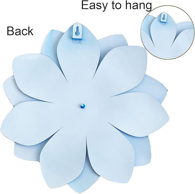 LITIALLY Metal Flower Wall Art Garden Decor, New Creative Cute Flower Decorations, Art Wall Hanging Decor, Enhance Indoor Outdoor Decor Spaces