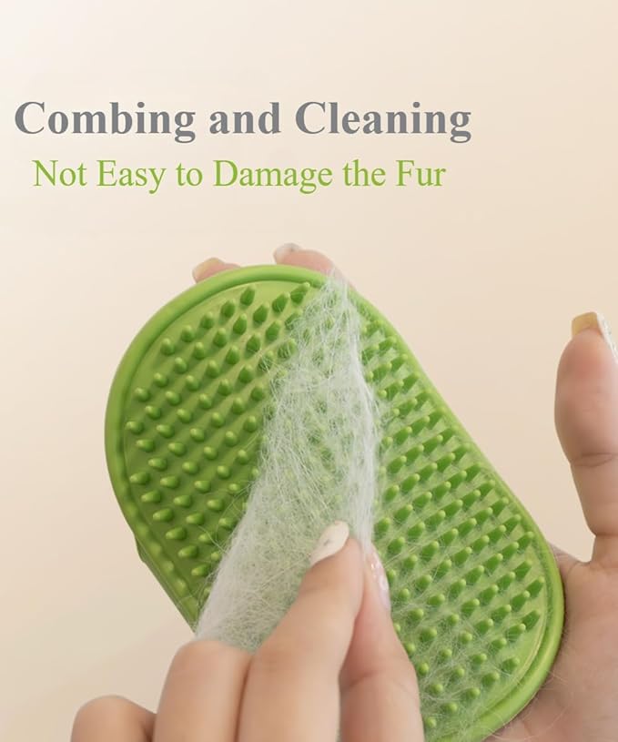 5pcs Cat Self Groomer Set - Adjustable Silicone Brushes with 5-Position Elastic Straps, Grooming Comb & Massage Tool for Table Legs & Cat Trees, Shedding Control Brush Kit (1Set)
