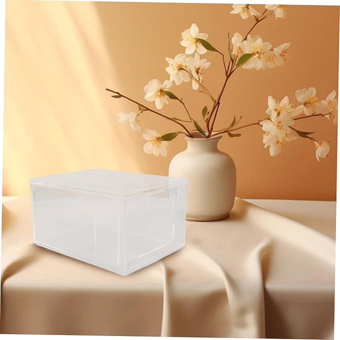 Veemoon 3pcs Clear Stackable Plastic Drawer Organizer Versatile Storage Bins for Bathroom and Daily Essentials Ample Capacity for Makeup and Home Use and Space Saving Design