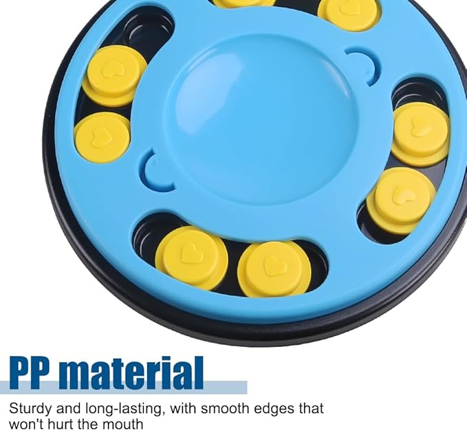 Dog Puzzle Feeder Toy,Puppy Food Treat Dispenser Toy with 12 Non-Slip Interactive Base for Training Mental Enrichment