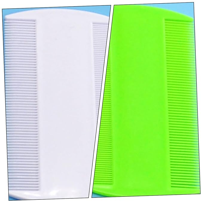 DOITOOL 10pcs Plastic Double-sided Pet Combs with Fine and Wide Teeth for Cat and Dog Grooming, Massaging Hair Comb Set for Shedding Control and Fur Detangling, Suitable for Random Color