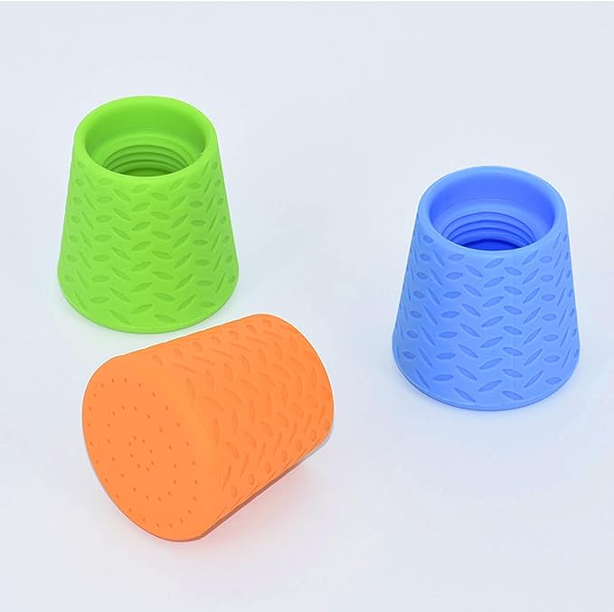 Portable Outdoor Water Bottle Shower Head Leakproof Hand & Pet Cleaning Tool for Camping Hiking Picnics Travel Lightweight Silicone Blue