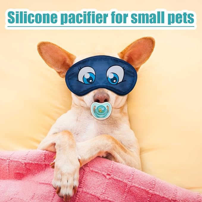 Dog Pacifier Chew – Silicone Bite Aid, Puppy Soother | Calming Training Toy Set, Lightweight Puppy Comfort Solution, Chew Toy for Medium Dog Relaxation