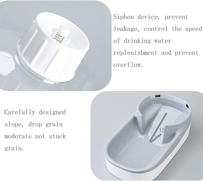 No Spill Water Dispenser/Pet Automatic Feeder Pet Supplies Cats Dogs Automatic Waterer Dispenser 3.8L Or Food Automatic Feeder for Pet cat Fountain