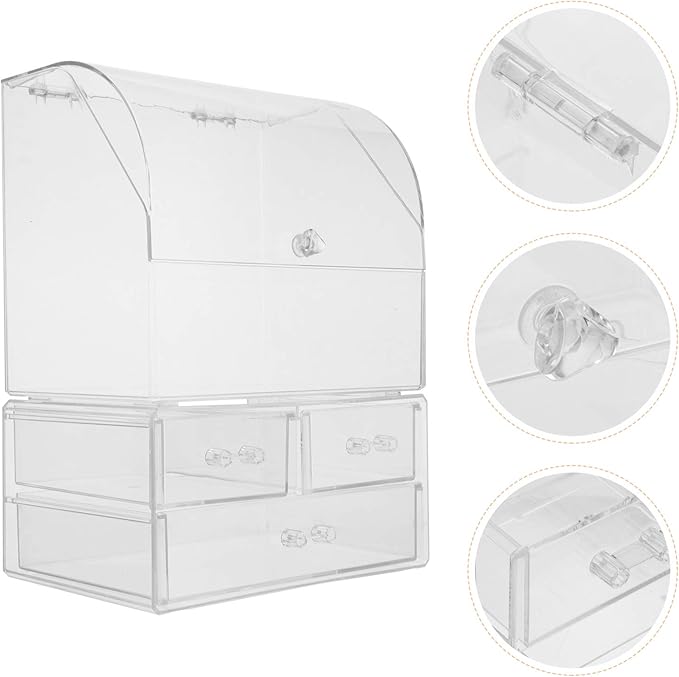 Cosmetic Storage Boxes Dividers Makeup Display Box Tabletop Organizer for Beauty Products