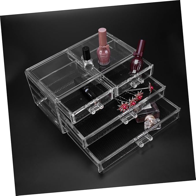Large Acrylic Makeup Organizer Desktop Storage Box Tidy Makeup Desk Organizer Cosmetics Case