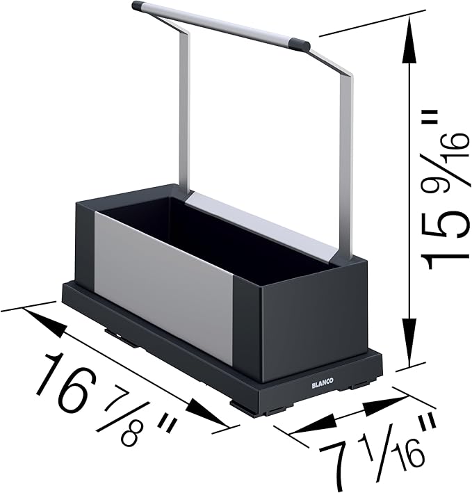 BLANCO Storage 20 Sink Caddy, Black
