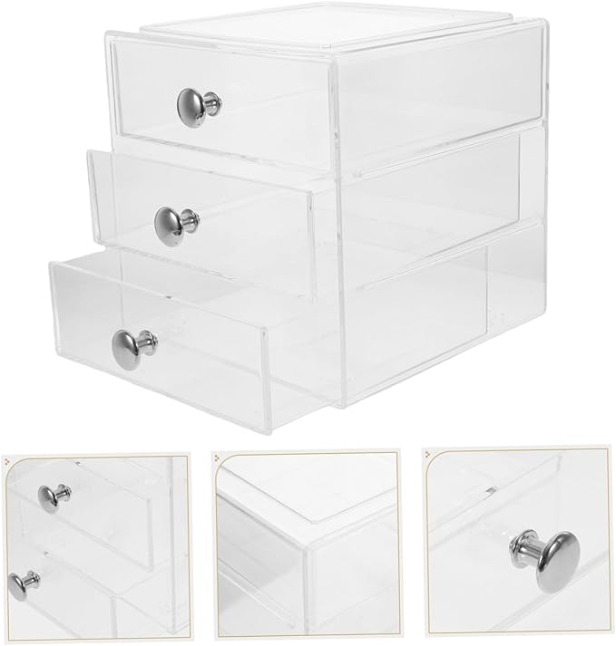 Three-layer Storage Box Drawers Multi-functional Desktop Organizer Desk Organizers and Storage Drawers