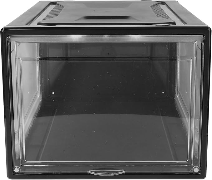 Large Shoe Storage Box Lid, Stackable Sneaker Organizer for Men and Women, Practical Home Shoe Cabinet Container
