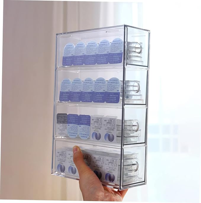 Acrylic Makeup Organizer Multi-compartment Storage Dresser Vanity Hair Accessory Home Storage