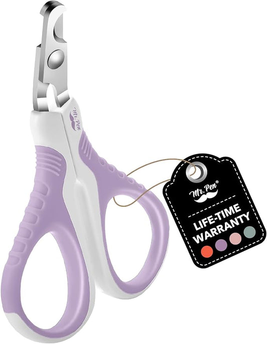 Mr. Pen Cat Nail Trimmer - Purple, Cat & Kitten Nail Clippers, Pet Claw Trimmer