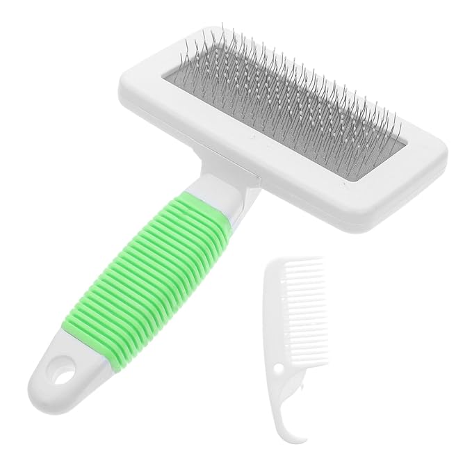 ERINGOGO 1 Set Comfortable Detangling Pet Brush for and Cats Ergonomic Grooming Comb with Non Slip Handle Dematting Tool for Tangle Fur Care for Shedding Control and Grooming Sessions