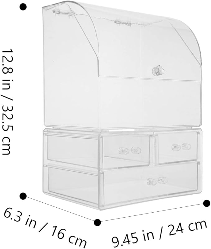 Cosmetic Storage Boxes Dividers Makeup Display Box Tabletop Organizer for Beauty Products