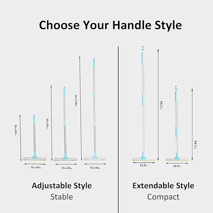 Carpet Rake for Pet Hair Removal 3-Section Dog Hair Remover Broom for Couch, Rug Fluffer for Matted Carpet, Reusable Tool for Furniture, Stairs & Car Interiors