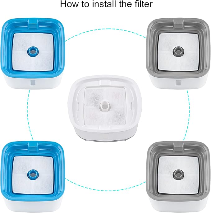 Wonder Creature Cat Water Fountain with 8 Carbon Filters