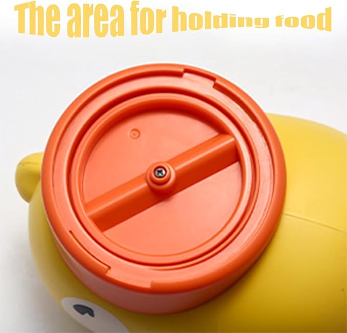 Dog Feeder Puzzle Toy Duck, 2-in-1 Durable Duck Treat Dispenser for Dogs Toy Interactive, Food Puzzle Slow Press and Get Pet Feeder for Dog & Cat (Yellow*1)