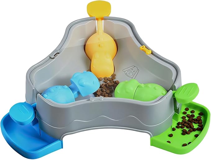 Slow Feed Toy - Mental Stimulation Puzzle, Dog Treat with Challenge System, Training Dispenser with Non-Slip Base, Puppy Supplies Indoor Use, Activity Feeder for Office Living