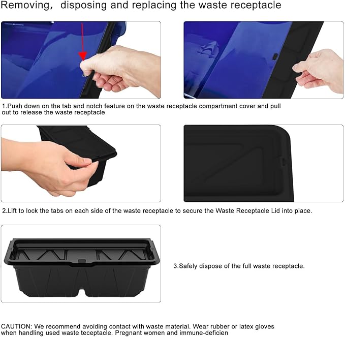 20PCS Disposable Waste Receptacles Compatible with Nature's Miracle Litter Box 2nd,For LitterMaid 3rd,Disposable Cat Litter Box with Charcoal Bags (Machine NOT Included)