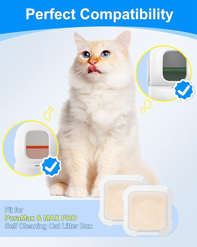 10 Pack N50 Litter Box Deodorizer Compatible with PuraMax / PuraMax2 & MAX PRO Automatic Self Cleaning Cat Smell Odor Eliminator Refill